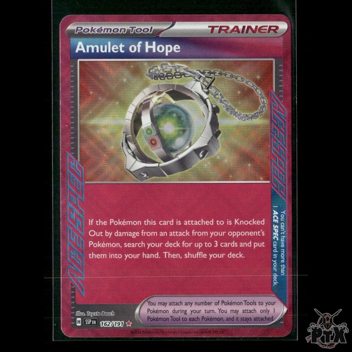 Amulet of Hope 162/191 SV08: Surging Sparks NM Pokemon 2024