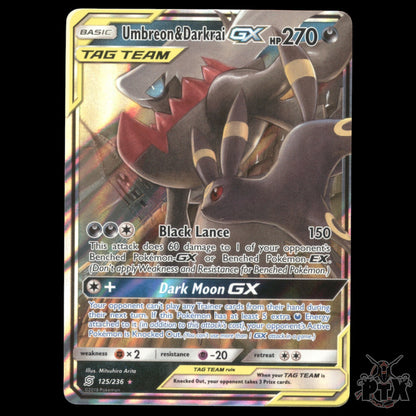 Umbreon & Darkrai GX #125/236 Unified Minds NM/Near Mint Pokemon 2019