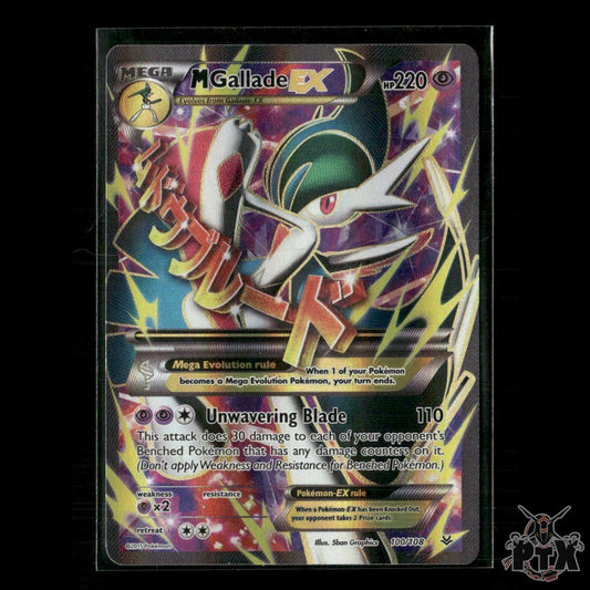 M Gallade EX (Full Art) 100/108 XY - Roaring Skies NM Pokemon