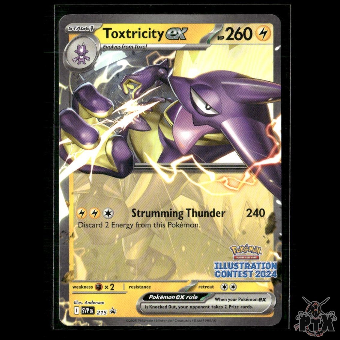 Toxtricity ex (Illustration Contest 2024) 215 Scarlet & Violet Promo NM Pokemon