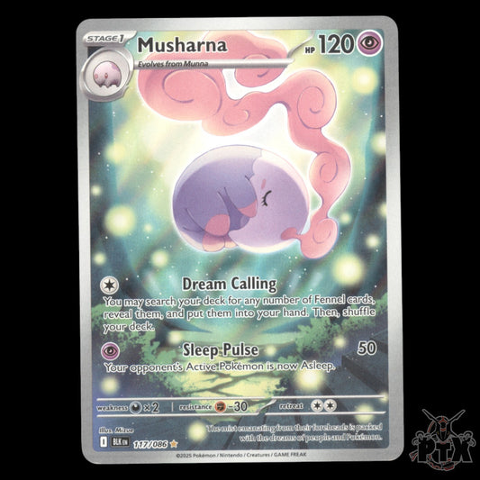 Musharna #117/086 Black Bolt NM/Near Mint Pokemon 2025