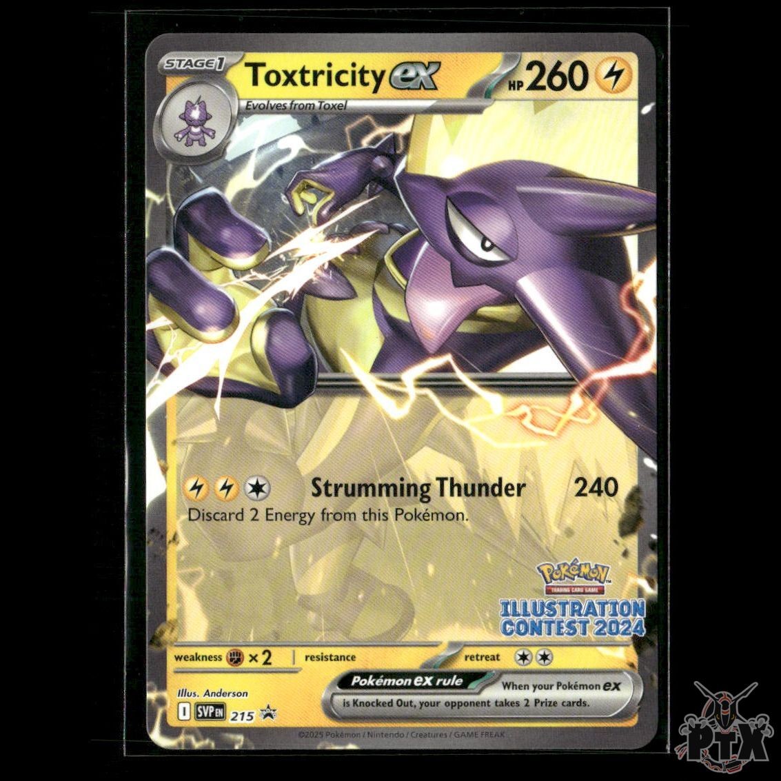 Toxtricity (Illustration Contest 2024) 215 SV: Scarlet & Violet Card NM Pokemon