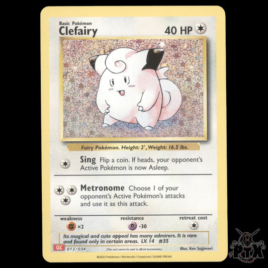 Clefairy Holo #013/034 Trading Card Game Classic NM/Near Mint Pokemon 2023
