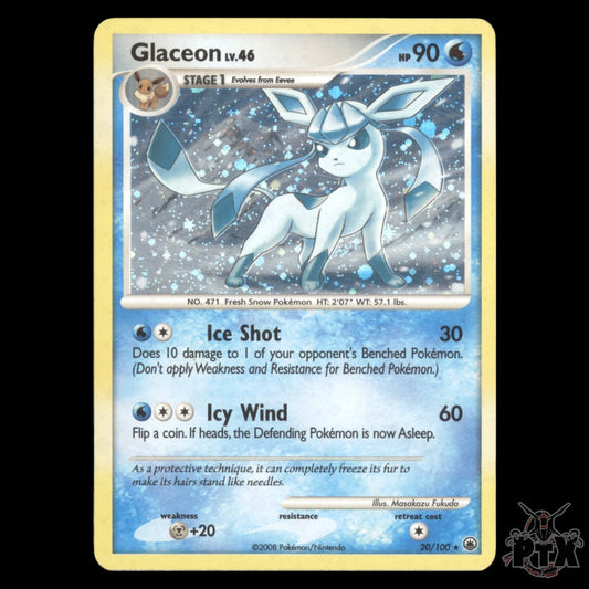 Glaceon Holo #20/100 Majestic Dawn Deck Exclusive LP/Lightly Played Pokemon 2008
