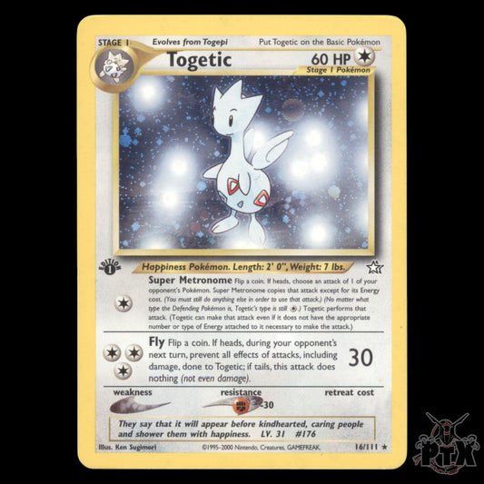 Togetic Holo #16/111 1st Edition Neo Genesis MP/Moderatly Played Pokemon 2000