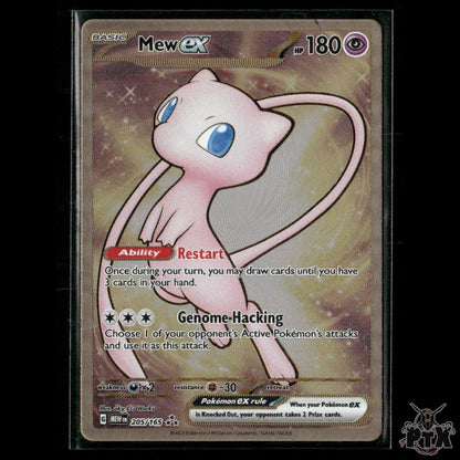 Mew ex 205/165 (Metal Card) SV: Scarlet & Violet 151 NM Pokemon