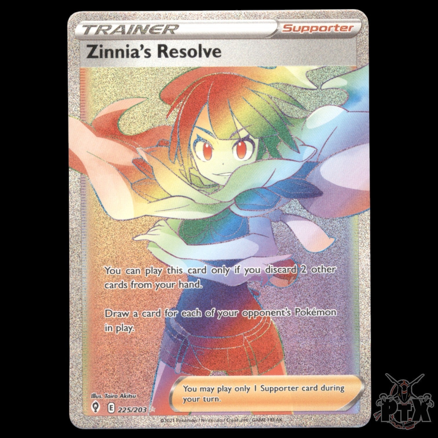 Zinnia's Resolve #225/203 Evolving Skies NM/Near Mint Pokemon 2021