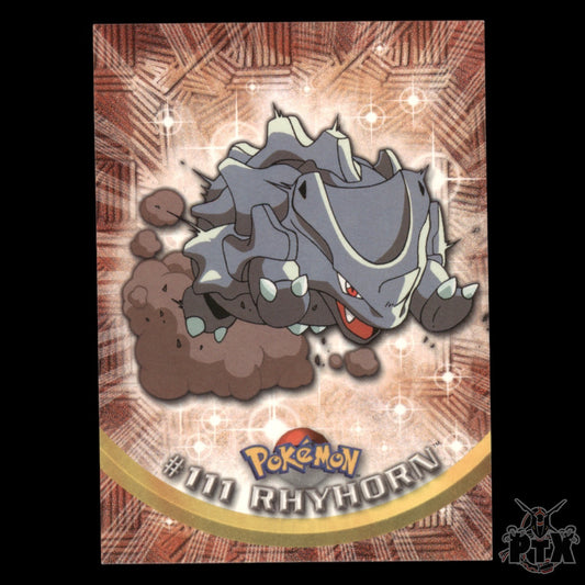 Topps Rhyhorn #111 Foil Series 2 Pokemon 2000