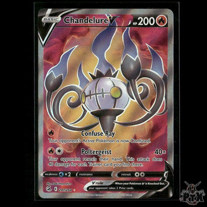 Chandelure V (Full Art) 247/264 SWSH08: Fusion Strike NM Pokemon
