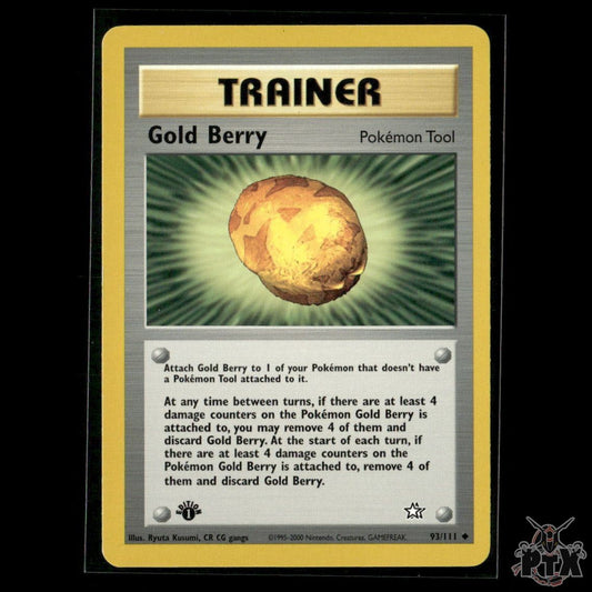 Gold Berry 93/111 1st Edition Neo Genesis LP Pokemon