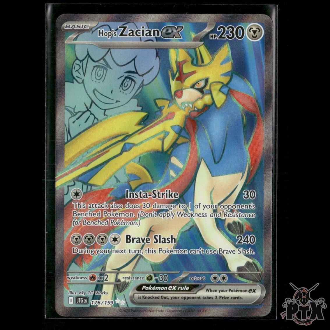 Hop's Zacian ex 176/159 SV09: Journey Together NM Pokemon