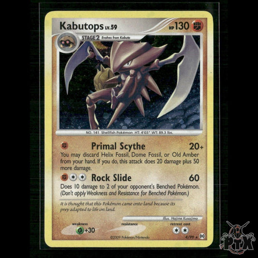 Kabutops Holo 4/99 Arceus LP Pokemon