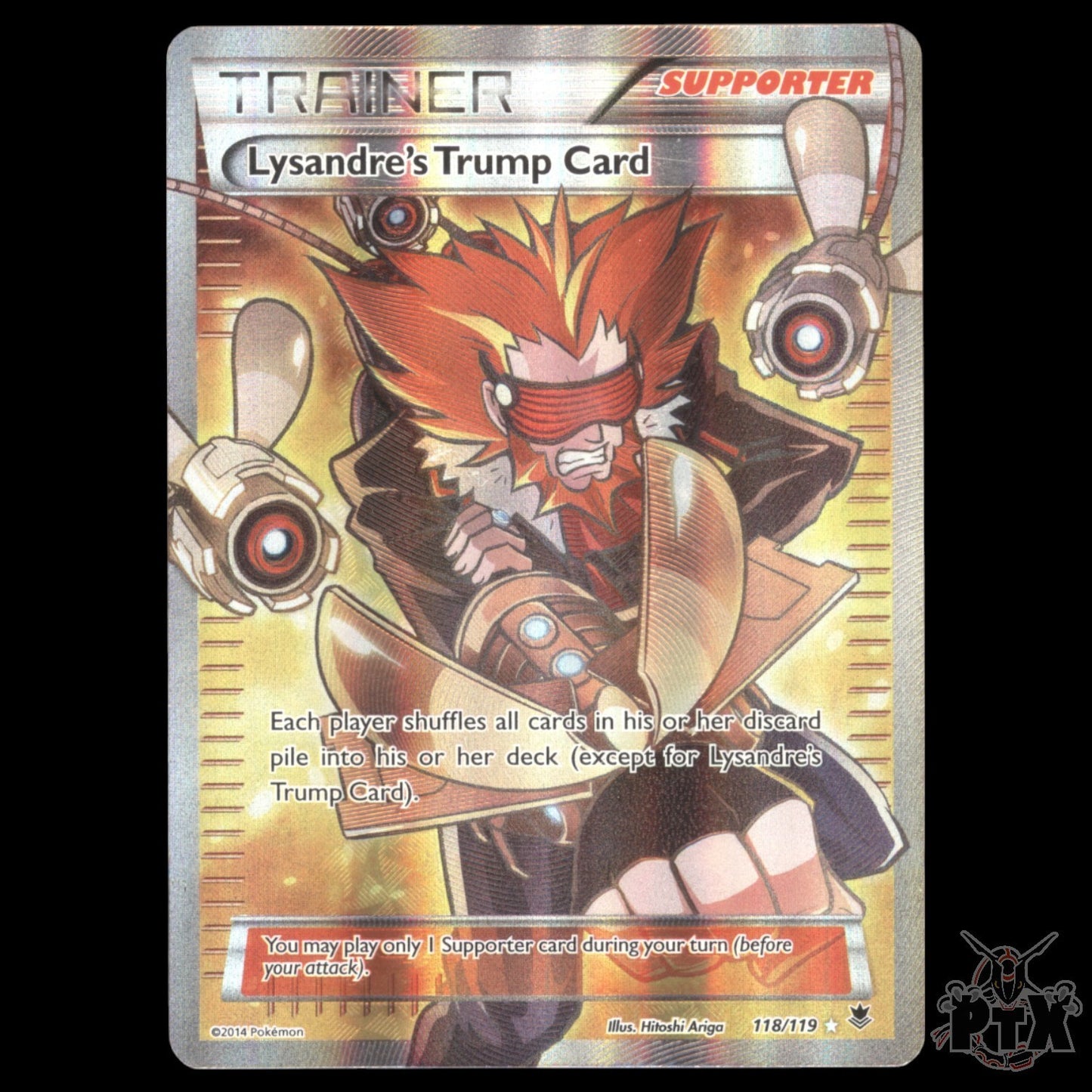 Lysandre's Trump Card #118/119 Phantom Forces MP/Moderatly Played Pokemon 2014