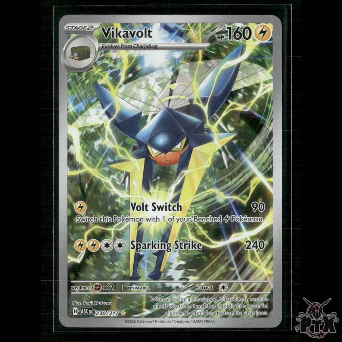 Vikavolt 230/217 ME: Ascended Heroes NM Pokemon