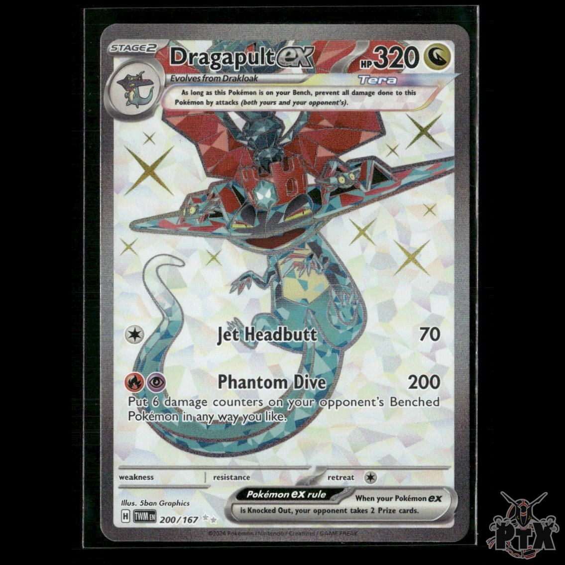 Dragapult ex 200/167 SV06: Twilight Masquerade NM Pokemon