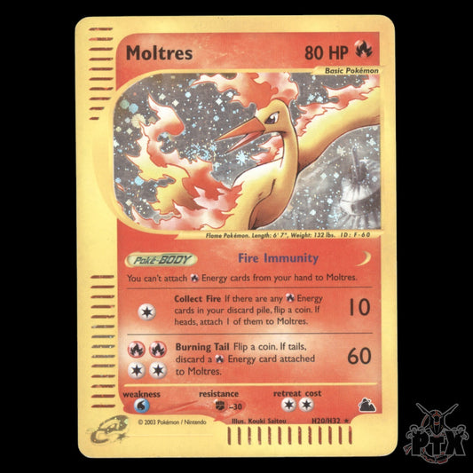 Moltres Holo #H20/H32 Skyridge LP/Lightly Played Pokemon 2003