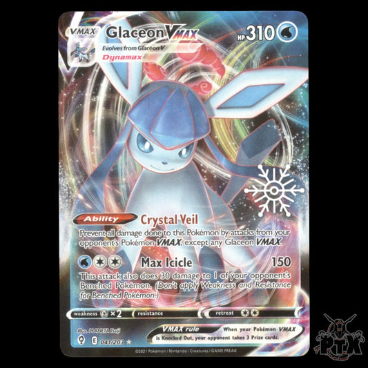 Glaceon Vmax #041/203 Sword & Shield Promo NM/Near Mint Pokemon 2021