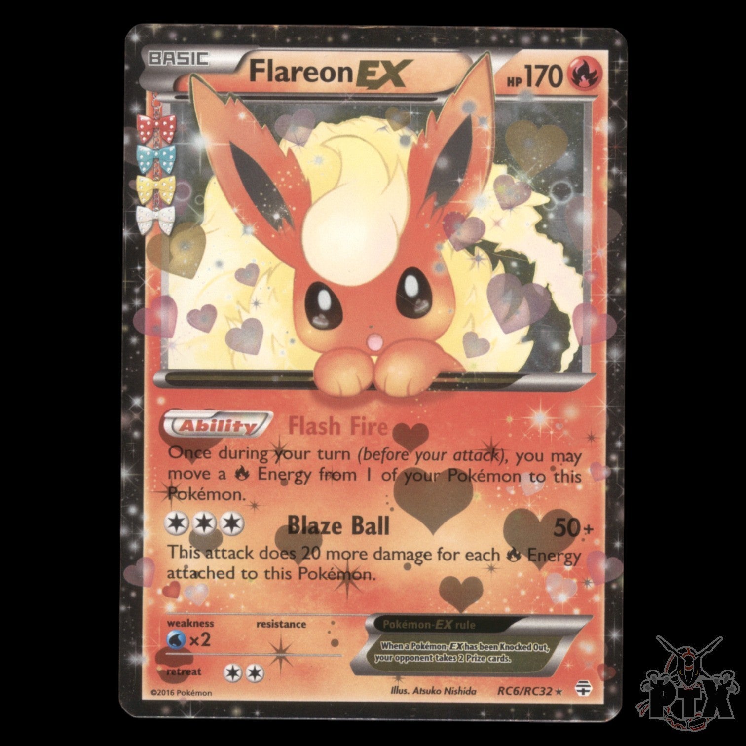 Flareon EX #RC6/RC32 Generations LP/Lightly Played Pokemon 2016