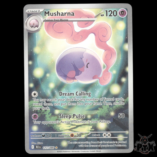Musharna #117/086 Black Bolt NM/Near Mint Pokemon 2025