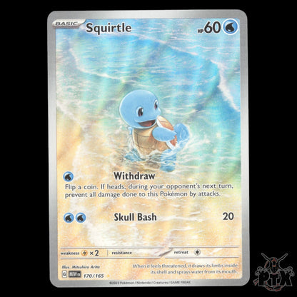 Squirtle #170/165 MEW 151 NM/Near Mint Pokemon 2023