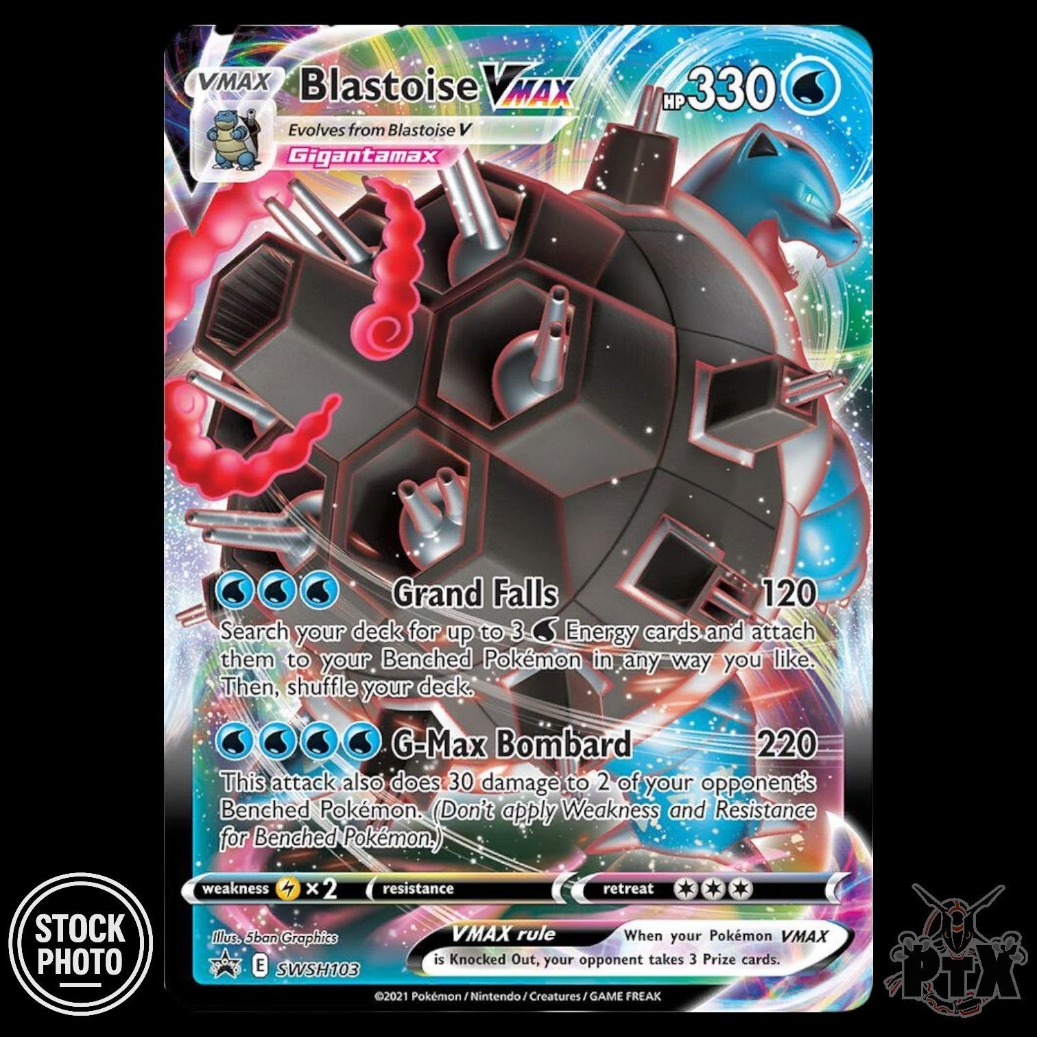 Blastoise VMAX #SWSH103 Sword & Shield Promo NM/Near Mint Pokemon 2021