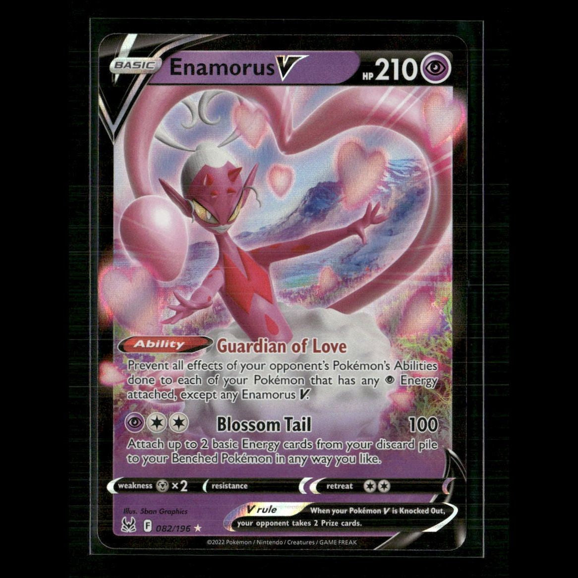 Enamorus V 082/196 SWSH11: Lost Origin NM Pokemon