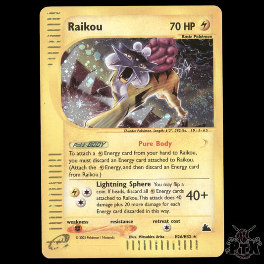 Raikou #H26/H32 Skyridge NM/Near Mint Pokemon 2003