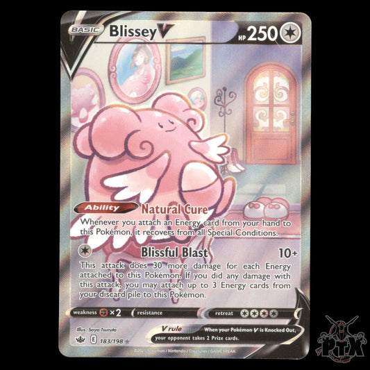 Blissey V 183/193 Chilling Reign NM/Near Mint Pokemon 2021