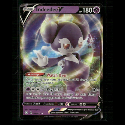 Indeedee V 039/072 Shining Fates NM Pokemon