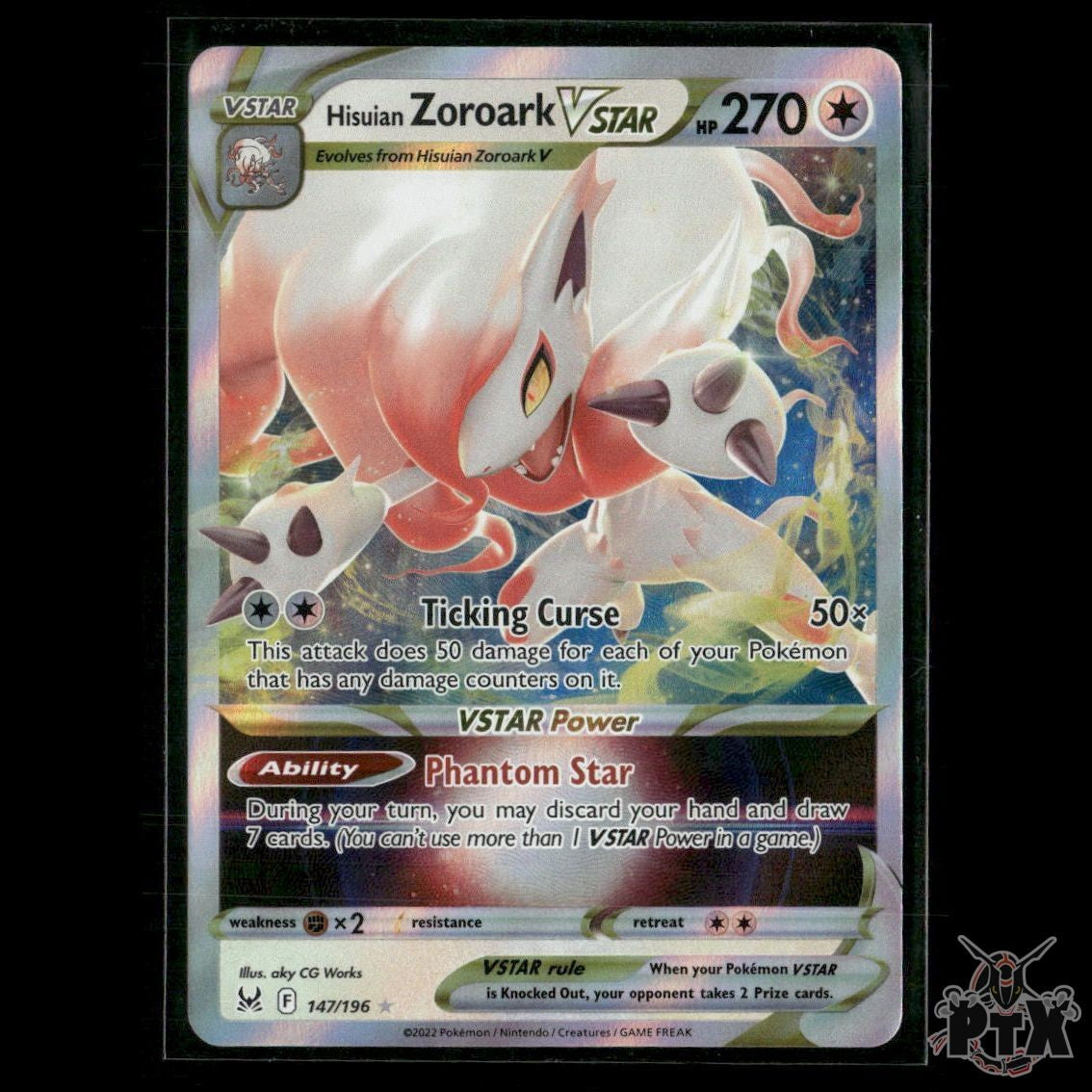 Hisuian Zoroark VSTAR 147/196 SWSH11: Lost Origin NM Pokemon