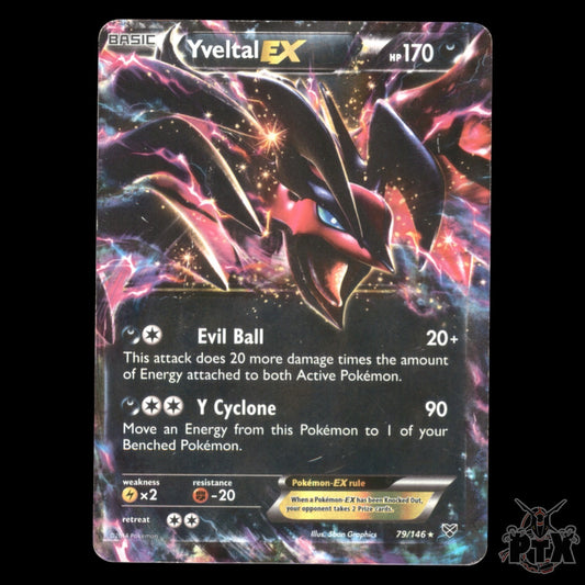 Yveltal ex #79/146 XY Base Set HP/Heavly Played Pokemon 2014