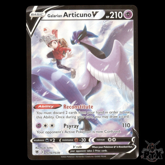 Galarian Articuno V #TG16/TG30 Astral Radiance NM/Near Mint Pokemon 2022