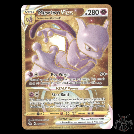 Mewtwo Vstar #086/078 Pokemon GO NM/Near Mint Pokemon 2022