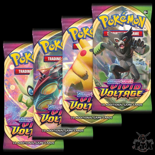Vivid Voltage Booster Pack Art Set X4 Pack Pokemon 2020