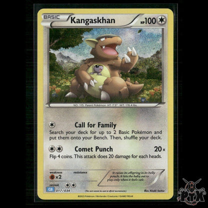 Kangaskhan 017/034 Trading Card Game Classic NM Pokemon