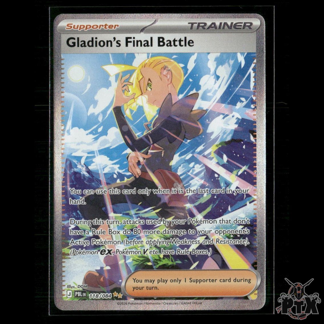 Gladion's Final Battle 118/084 ME05: Pitch Black NM Pokemon