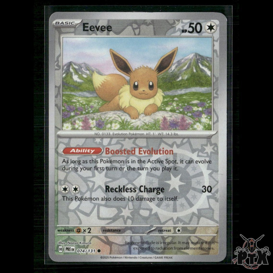 Eevee 074/131 SV: Prismatic Evolutions NM Pokemon