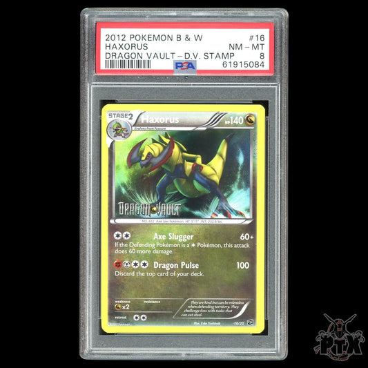 Haxorus #16/20 PSA 8 Dragon Vault Stamp Pokemon 2012