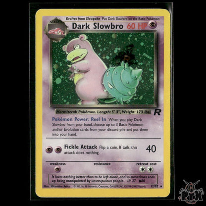 Dark Slowbro Holo 12/82 Team Rocket LP Pokemon