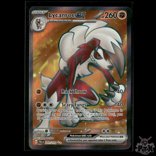 Lycanroc ex 241/193 SV02: Paldea Evolved NM Pokemon