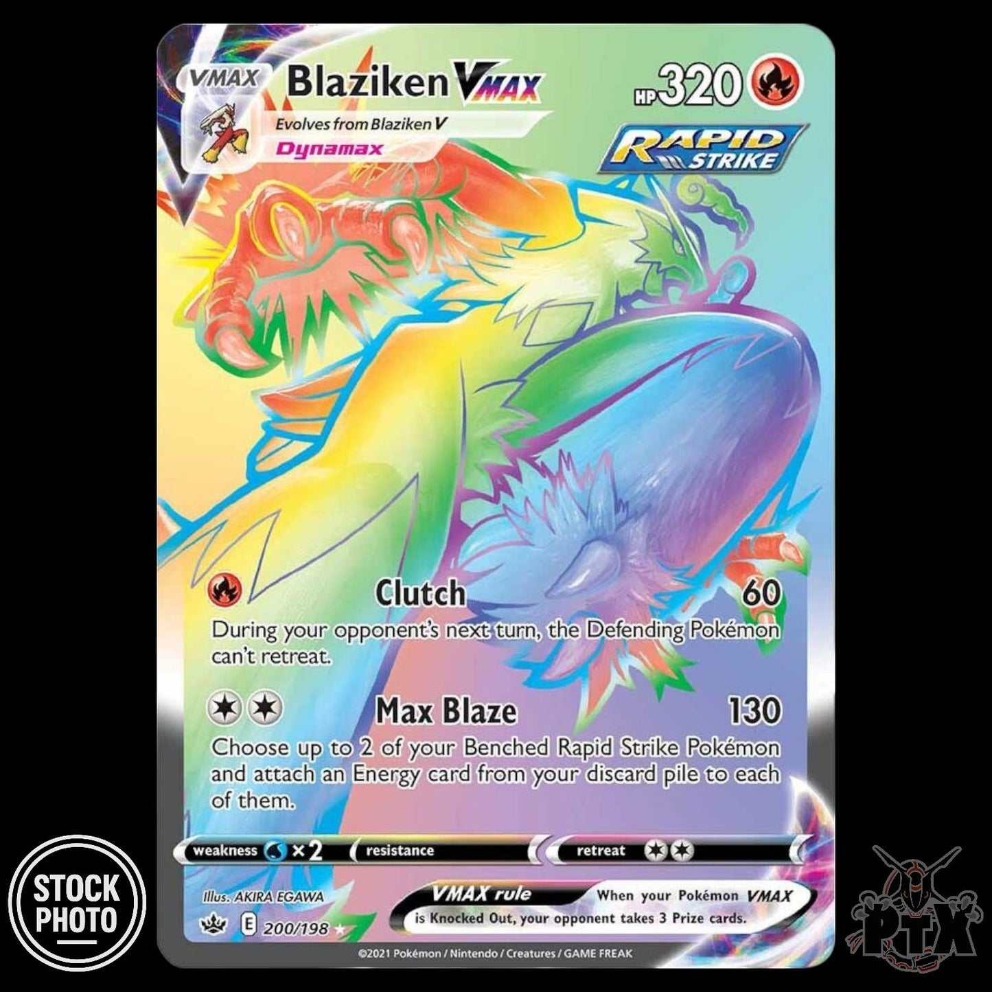 Blaziken VMAX #200/198 Chilling Reign NM/Near Mint Pokemon 2021
