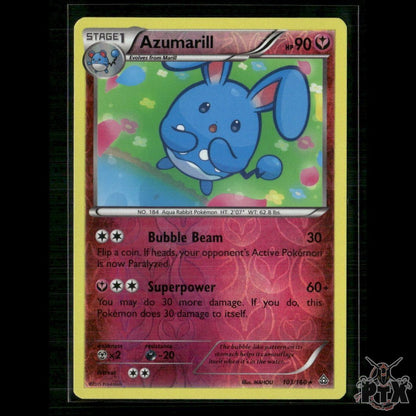 Azumarill 103/160 XY - Primal Clash NM Pokemon