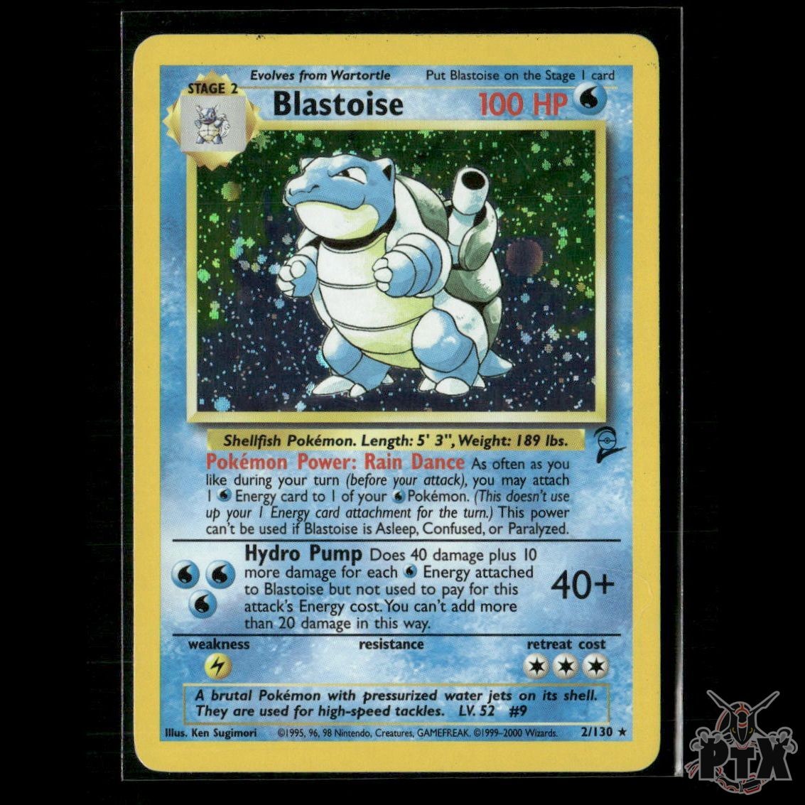 Blastoise Holo 2/130 Base Set 2 MP Pokemon
