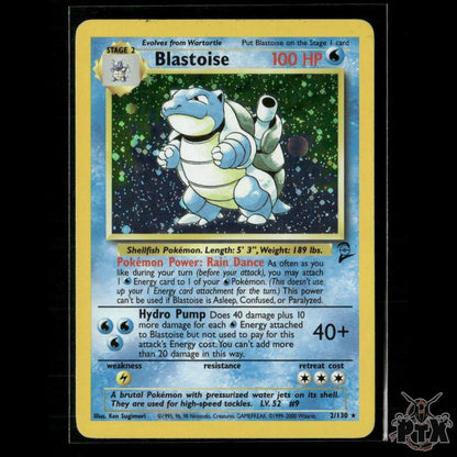 Blastoise Holo 2/130 Base Set 2 MP Pokemon