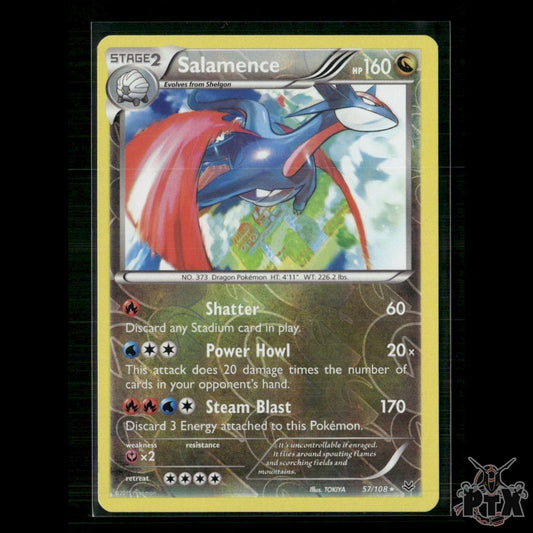 Salamence 57/108 XY - Roaring Skies LP Pokemon