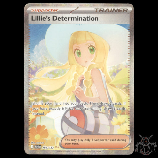 Lillie's Determination #184/132 Mega Evolution NM/Near Mint Pokemon 2025