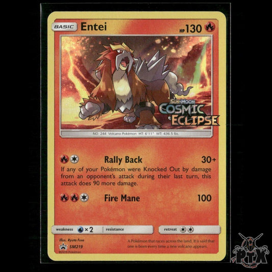 Entei (Prerelease) SM219 SM Promos NM Pokemon