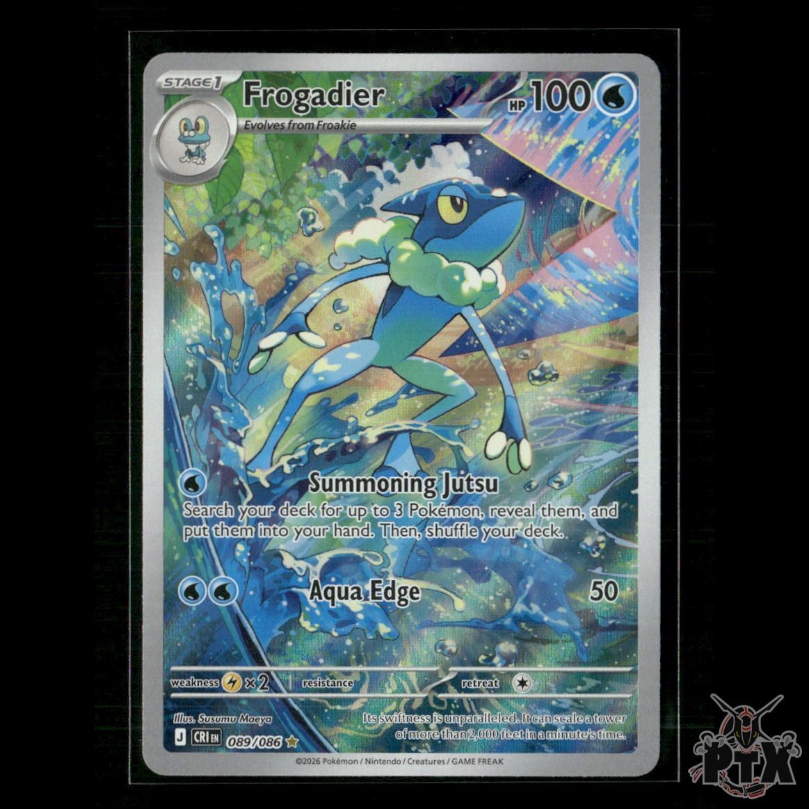 Frogadier 089/086 ME04: Chaos Rising NM Pokemon