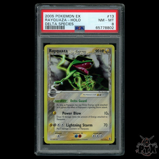 Rayquaza Holo #13/113 PSA 8 Delta Species Pokemon 2005