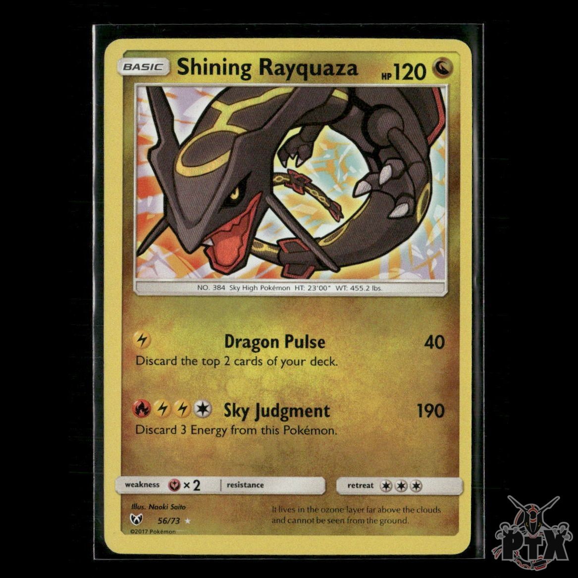 Shining Rayquaza 56/73 Shining Legends NM Pokemon